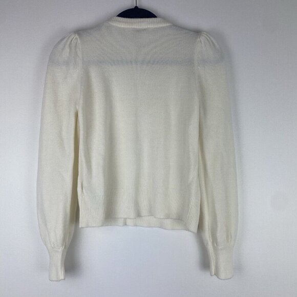 B Young Women's Pullover Sweater Bymalea Crewneck Jumper Size S ? Puff Sleeve - Picture 5 of 8